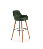 CHAIR H 93, WALNUT / DARK GREEN order